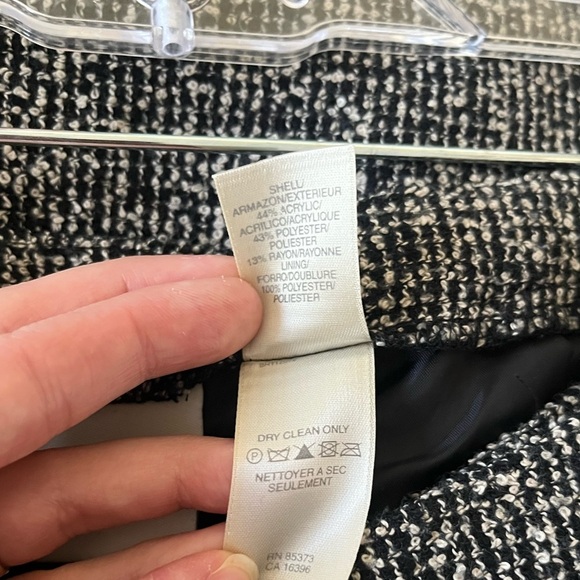 Vintage Liz Claiborne Gray, White & Black Speckled Pencil Skirt Womens Size 8 - Picture 9 of 12